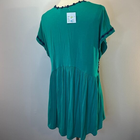 NANETTE LEPORE Women's Clover Green Sleeveless Knit Top - Size Large - NWT - Picture 3 of 4